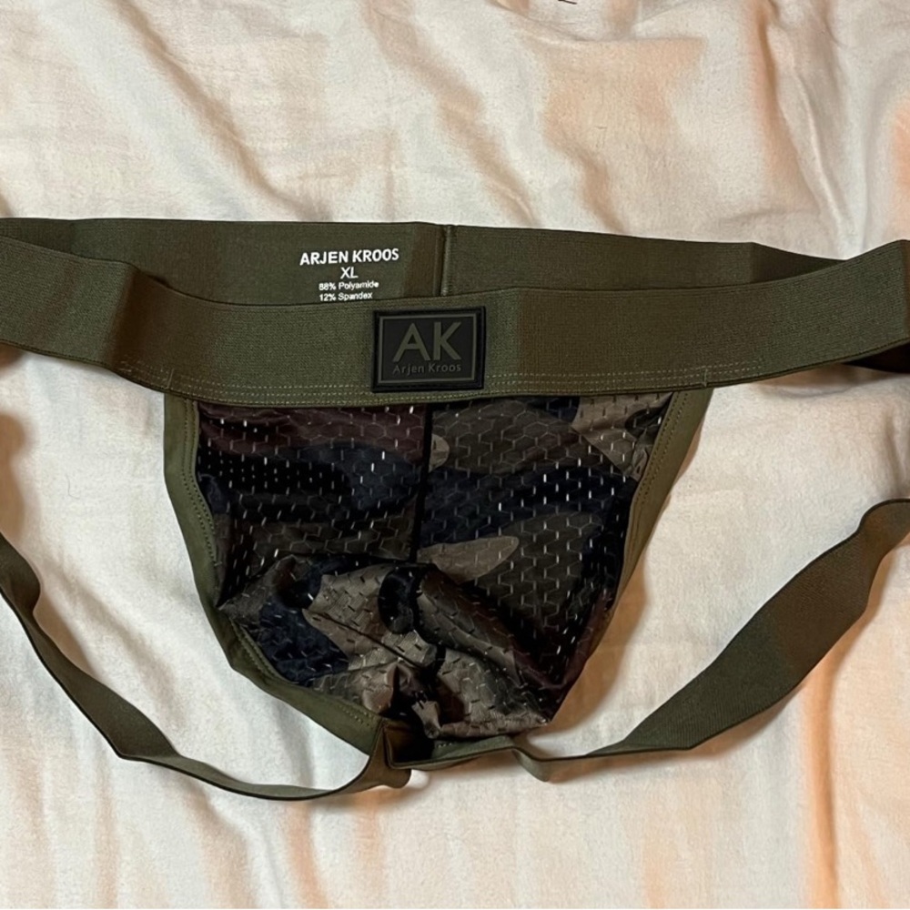 Arjen Kroos Olive Green Jockstrap